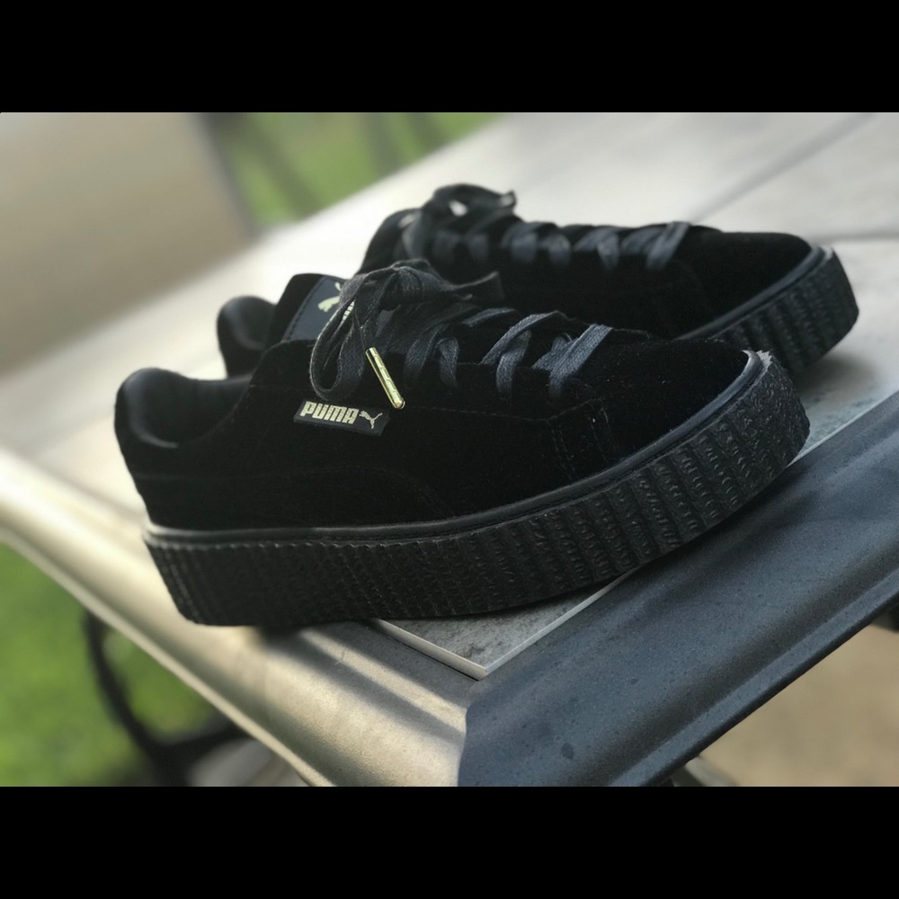 Rihanna Black Velvet Creep Puma sz. 6.5 BRAND NEW